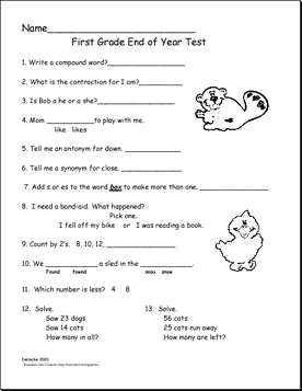 Writing practice first grade printable