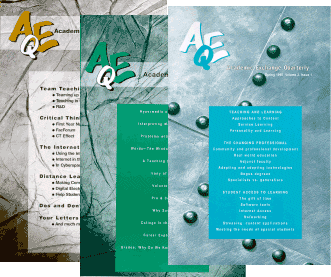 ACADEMIC EXCHANGE QUARTERLY - CROSS-DISCIPLINARY PROFESSIONAL JOURNAL FOR K-16 EDUCATORS.  Academic Exchange Quarterly is a refereed, cross-disciplinary journal.  It is published to provide a written medium for the communication of  ideas, mmethods, and new developments for the advancement of teachers' professional knowledge and skills, K-16.
