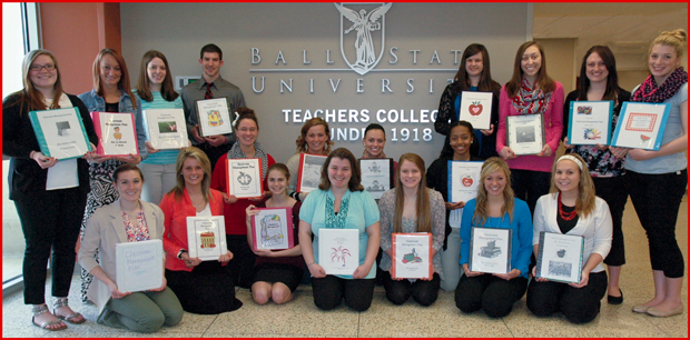 Ball State students with their Classroom Management Plans